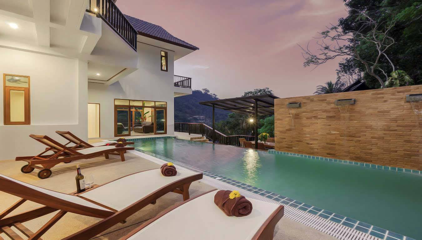 Luxury Private Pool Villa – Sea View – 8 Beds – Patong beach